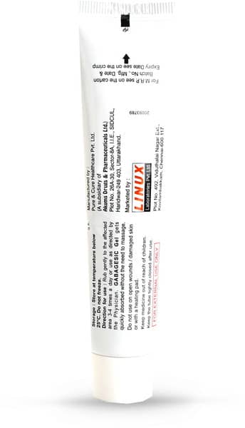 Gabagesic Tube Of 30gm Gel