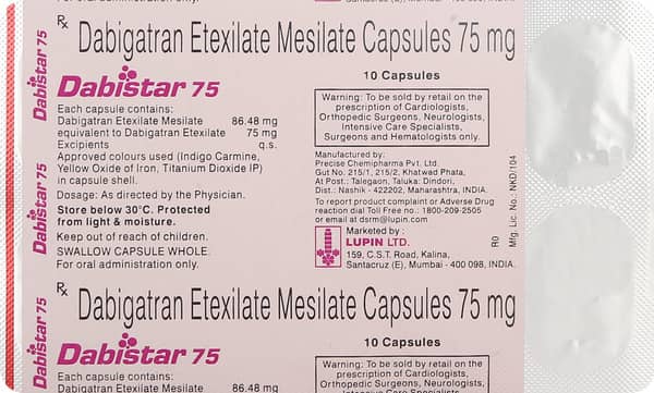 Dabistar 75Mg Strip Of 10 Capsules