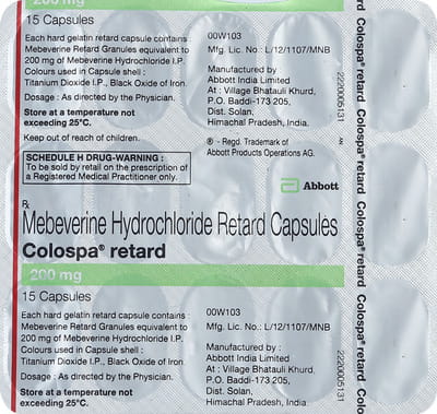 Colospa Retard 200mg Strip Of 15 Capsules
