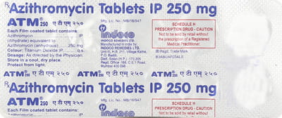 Atm 250mg Strip Of 10 Tablets
