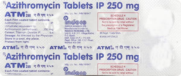Atm 250mg Strip Of 10 Tablets