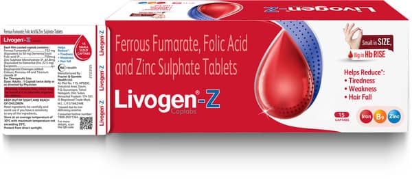 Livogen Z Strip Of 15 Captabs