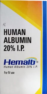 Hemalb Human Albumin 20% Bottle Of 100ml Injection