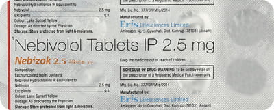 Nebizok 2.5mg Strip Of 10 Tablets