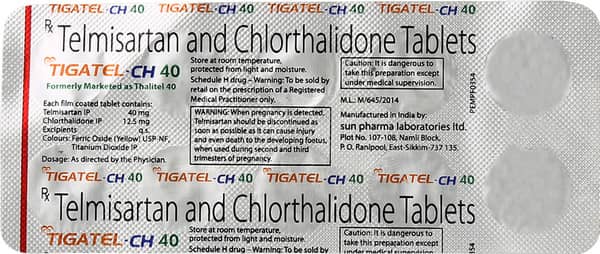 Tigatel Ch 40mg Strip Of 10 Tablets