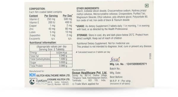 Oxy Vision Strip Of 10 Tablets