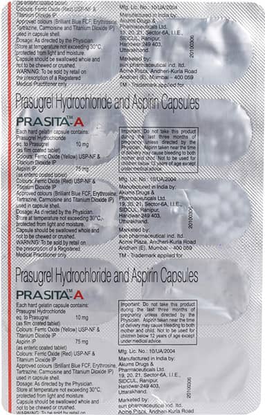 Prasita A Strip Of 10 Capsules