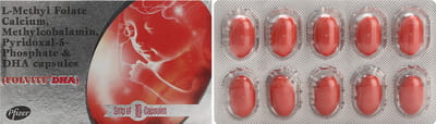 Folvite Dha Strip Of 10 Capsules