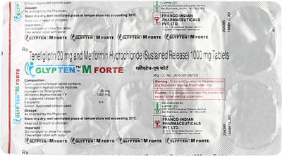 Glypten M Forte Strip Of 10 Tablets