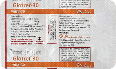 Glotret 30mg Strip Of 10 Tablets