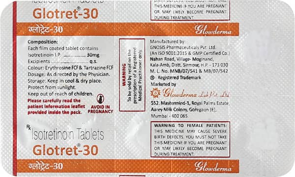 Glotret 30mg Strip Of 10 Tablets