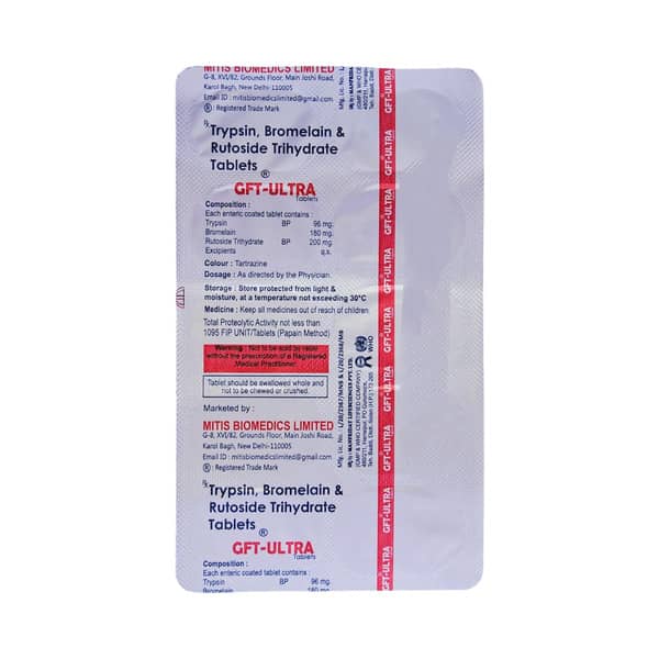 Gft Ultra Strip Of 10 Tablets
