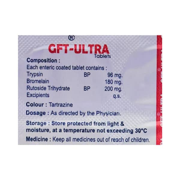 Gft Ultra Strip Of 10 Tablets