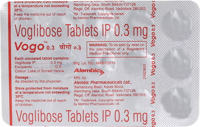 Vogo 0.3mg Strip Of 15 Tablets