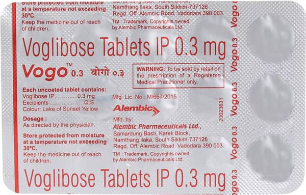 Vogo 0.3mg Strip Of 15 Tablets