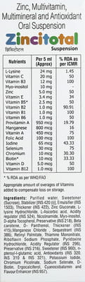 Zincitotal Bottle Of 200ml Suspension
