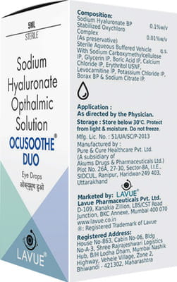 Ocusoothe Duo Bottle Of 5ml Eye Drops