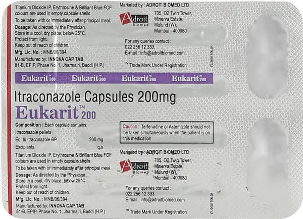 Eukarit 200Mg Strip Of 4 Capsules