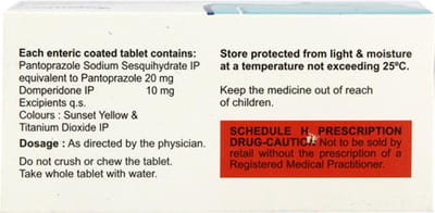 Panplus D 20mg Strip Of 15 Tablets