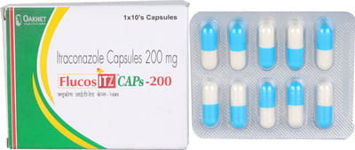Flucos Itz 200mg Strip Of 10 Capsules