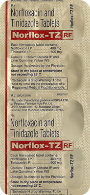 Norflox Tz Rf Strip Of 10 Tablets