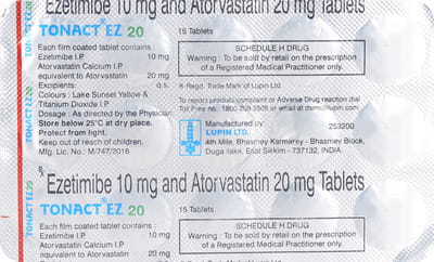 Tonact Ez 20mg Strip Of 15 Tablets