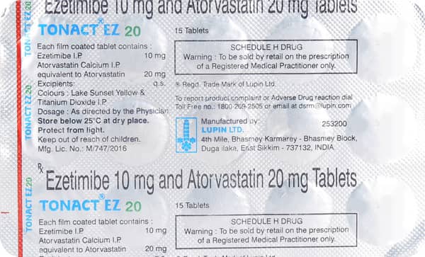 Tonact Ez 20mg Strip Of 15 Tablets