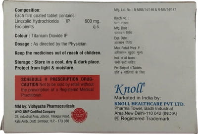 Linzonol 600mg Strip Of 4 Tablets