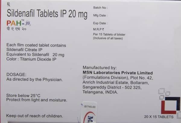 Pah-20 Tablet