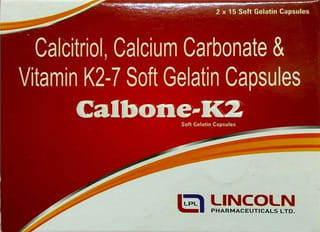Calbone K2 Strip Of 15 Capsules