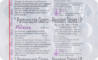 Protera 40mg Strip Of 15 Tablets