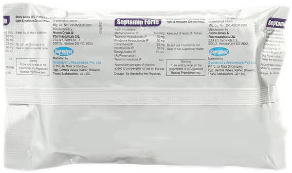 Septamin Forte Ampoule Of 2ml Injection