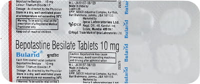 Bularid 10mg Strip Of 10 Tablets