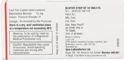 Bularid 10mg Strip Of 10 Tablets