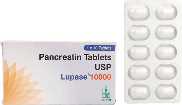 Lupase 10000 Strip Of 10 Tablets