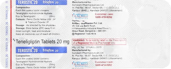 Terostil 20mg Strip Of 10 Tablets