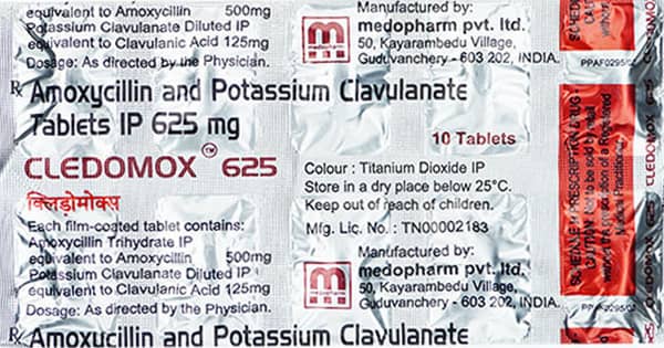 Cledomox 625mg Strip Of 10 Tablets
