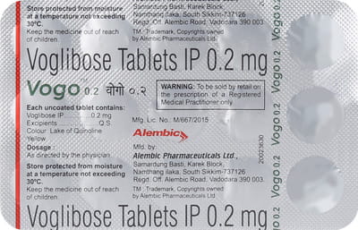 Vogo 0.2mg Strip Of 15 Tablets