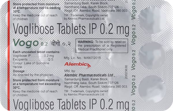Vogo 0.2mg Strip Of 15 Tablets