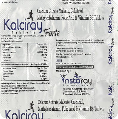 Kalciray Forte Strip Of 15 Tablets