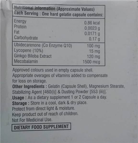 Sen Co Q Strip Of 10 Capsules