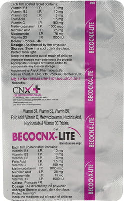 Becocnx Lite Strip Of 10 Tablets