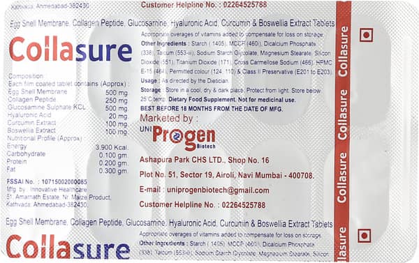 Collasure Strip Of 10 Tablets