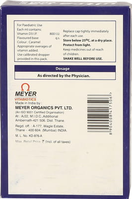 Ultra D3 800iu Bottle Of 15ml Oral Drops