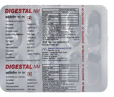 Digestal Nm Strip Of 10 Capsules