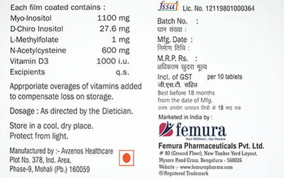 Myofem Strip Of 10 Tablets