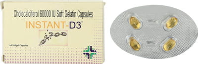 Instant D3 Strip Of 4 Capsules