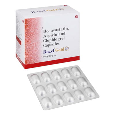 Razel Gold 20/75/75mg Strip Of 15 Capsules