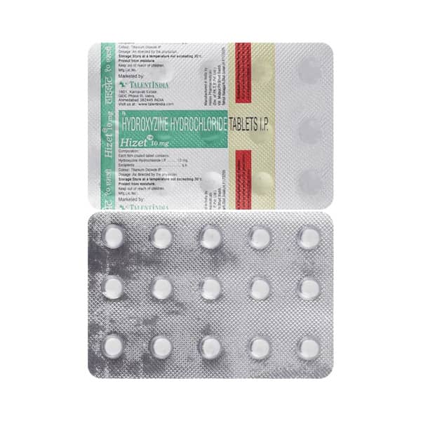 Hizet 10Mg Strip Of 15 Tablets