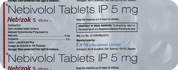 Nebizok 5Mg Strip Of 10 Tablets